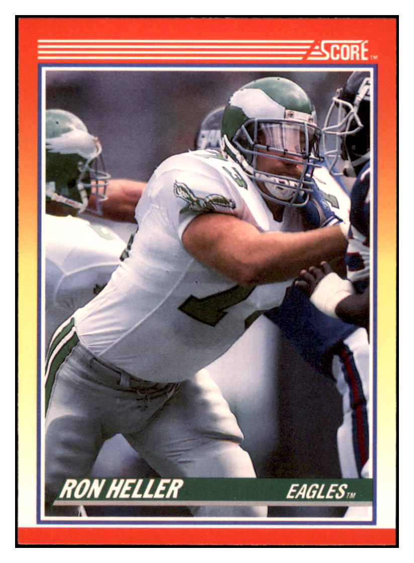 1990 Score Ron Heller Philadelphia Eagles Football Card VFBMD simple Xclusive Collectibles