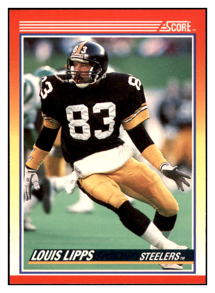 1990 Score Louis Lipps Pittsburgh Steelers Football Card VFBMD_1b simple Xclusive Collectibles