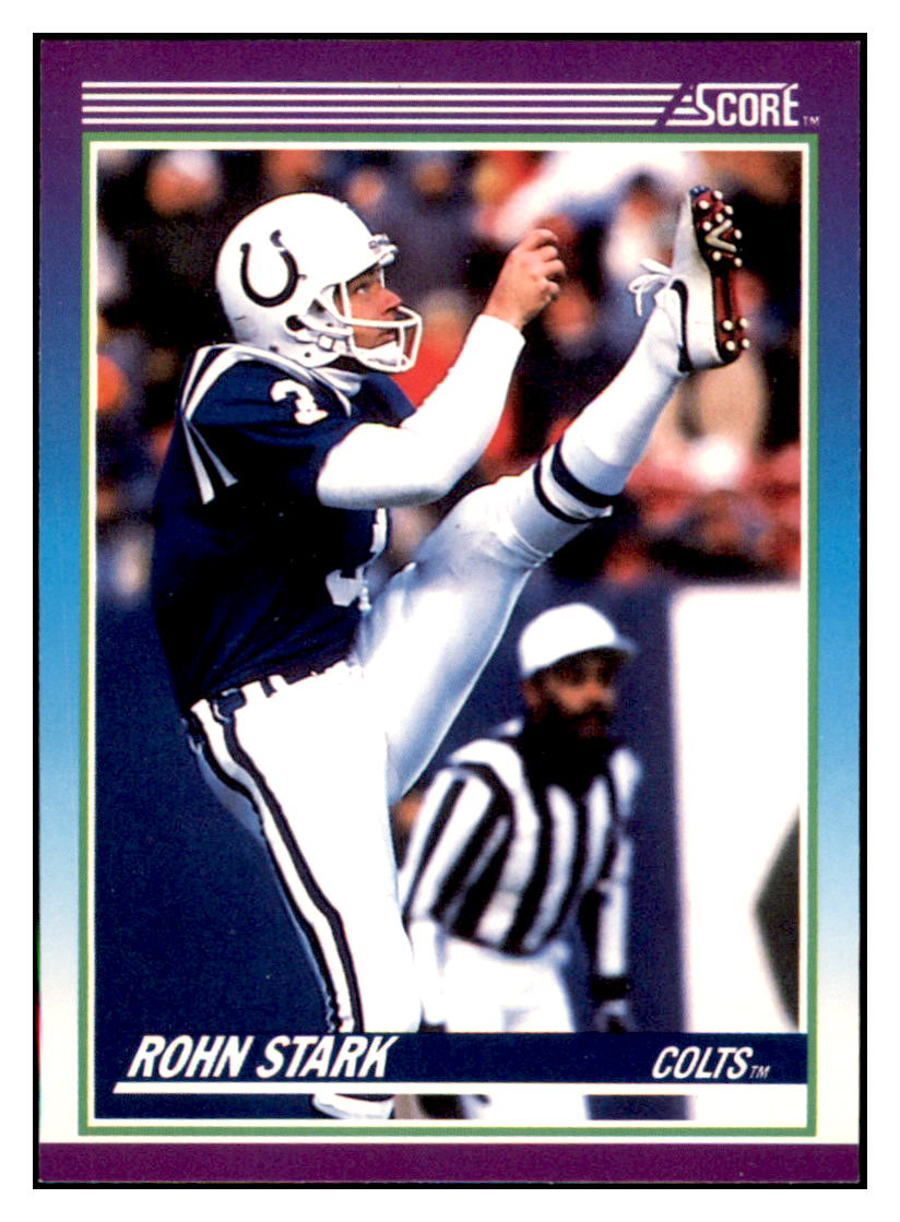 1990 Score Rohn Stark   Indianapolis Colts Football Card VFBMD_1a simple Xclusive Collectibles   