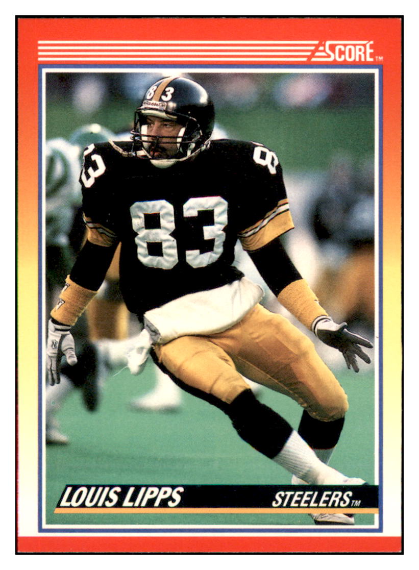 1990 Score Louis Lipps Pittsburgh Steelers Football Card VFBMD_1a simple Xclusive Collectibles