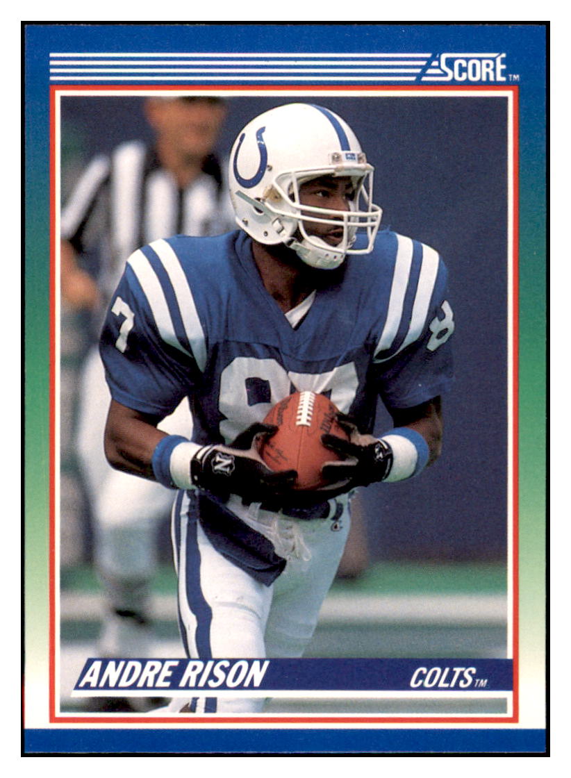 1990 Score Andre Rison   Indianapolis Colts Football Card VFBMD_1a simple Xclusive Collectibles