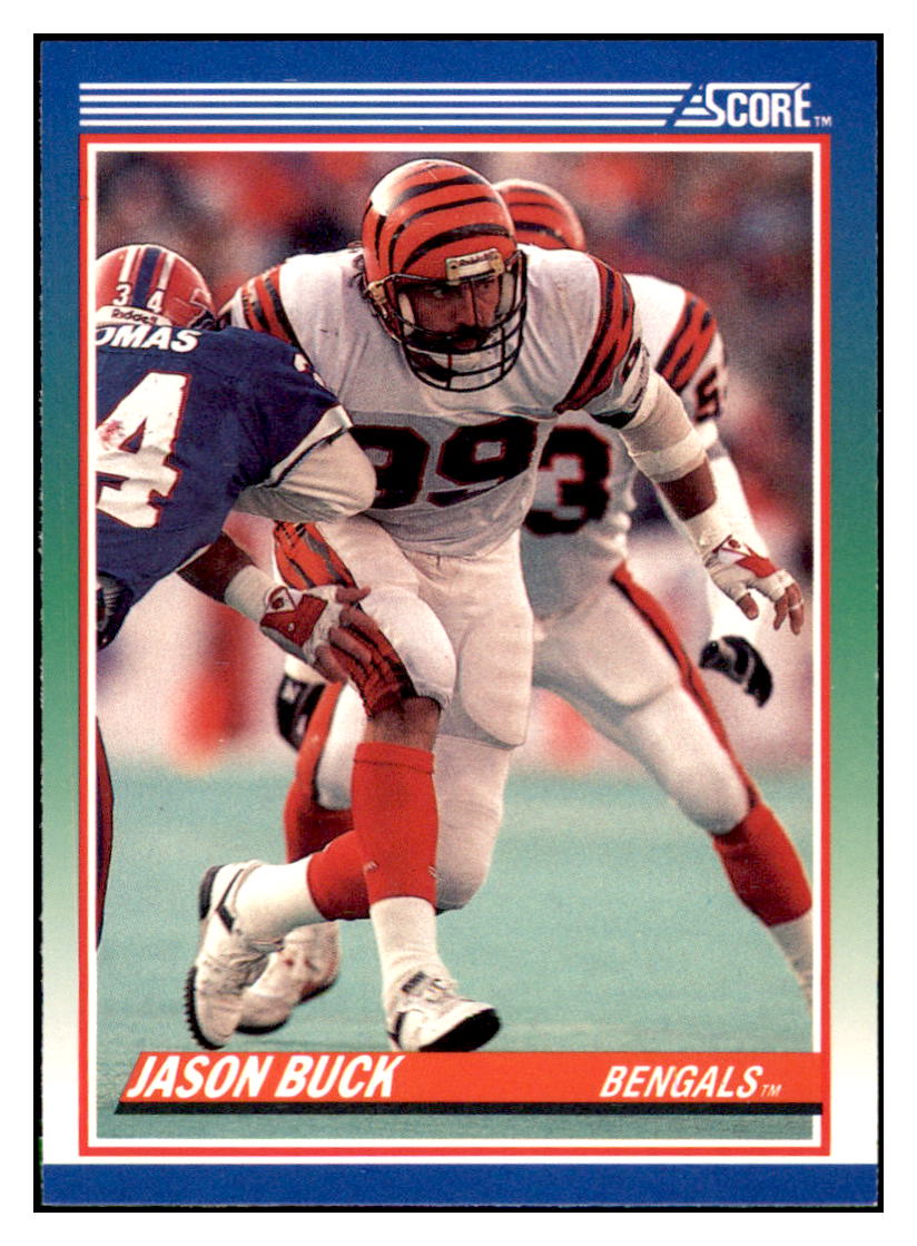 1990 Score Jason Buck   Cincinnati Bengals Football Card VFBMD simple Xclusive Collectibles   