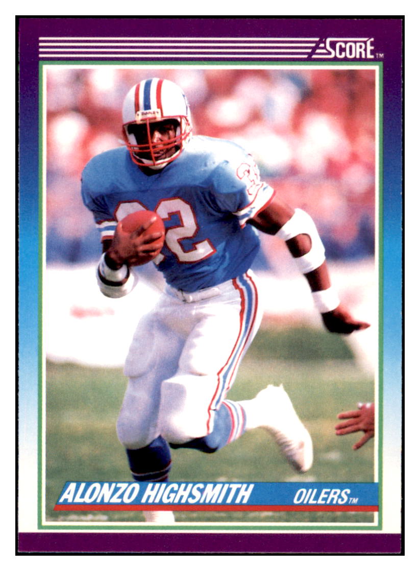 1990 Score Alonzo
Highsmith Houston Oilers Football
Card VFBMD_1a simple Xclusive Collectibles