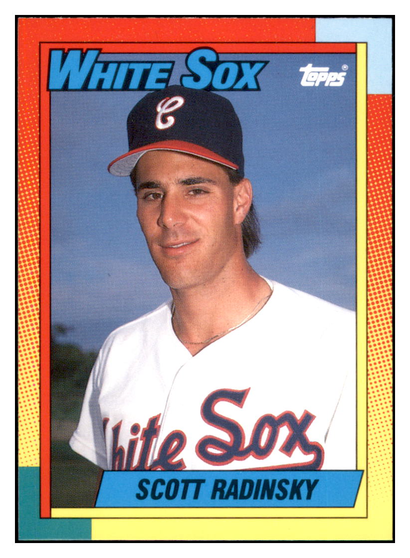 1990 Topps Traded Scott Radinsky RC Chicago White Sox Baseball Card VFBMD