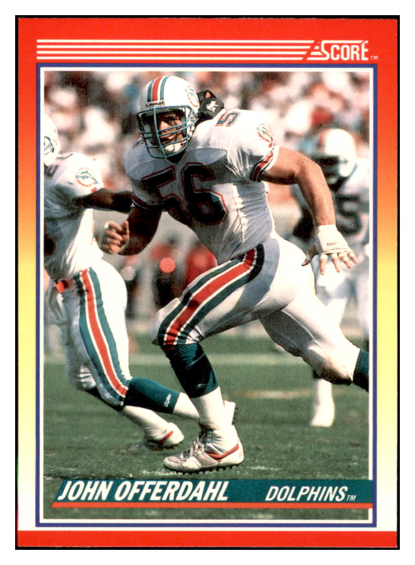 1990 Score John
  Offerdahl   Miami Dolphins Football
  Card VFBMD_1a simple Xclusive Collectibles