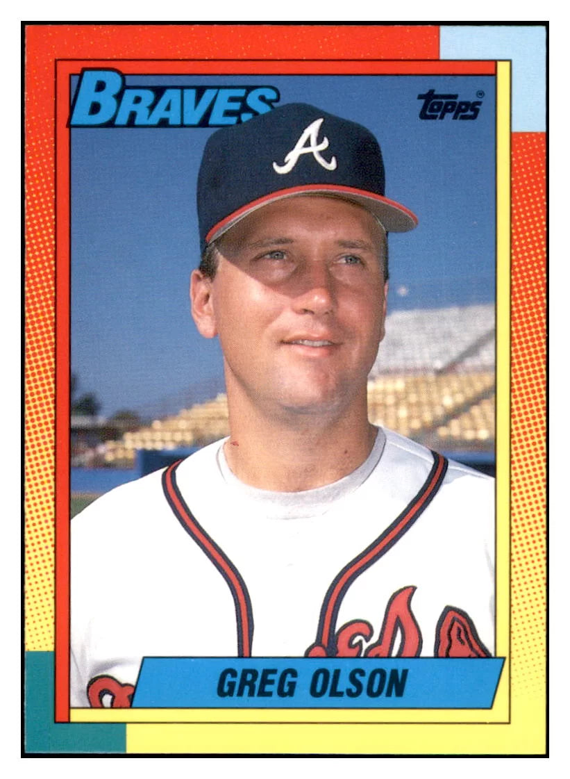 1990 Topps Traded Greg
  Olson   RC Atlanta Braves Baseball Card
  VFBMD simple Xclusive Collectibles