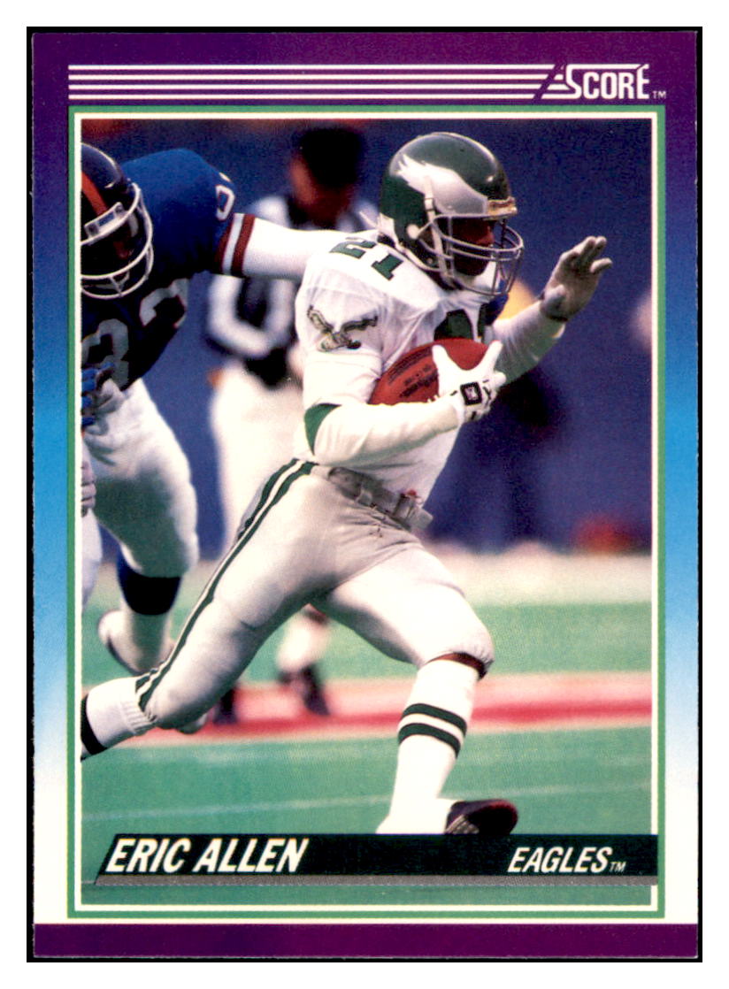 1990 Score 100 Hottest Eric
  Allen   Philadelphia Eagles Football
  Card VFBMD simple Xclusive Collectibles   