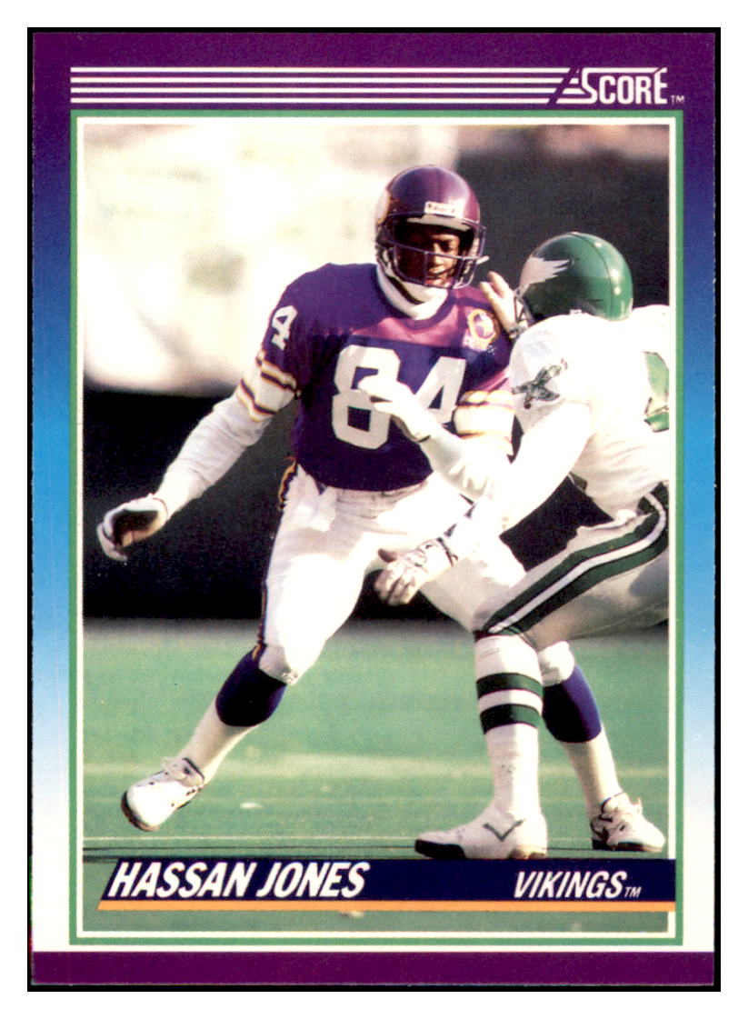 1990 Score Hassan Jones Minnesota Vikings Football Card VFBMD_1a simple Xclusive Collectibles