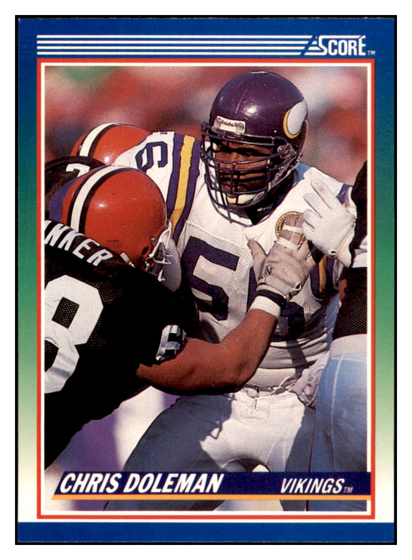 1990 Score 100 Hottest Chris
Doleman Minnesota Vikings Football
Card VFBMD_1a simple Xclusive Collectibles