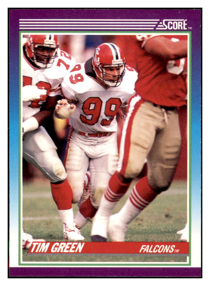 1990 Score Tim Green RC Atlanta Falcons Football Card VFBMD simple Xclusive Collectibles