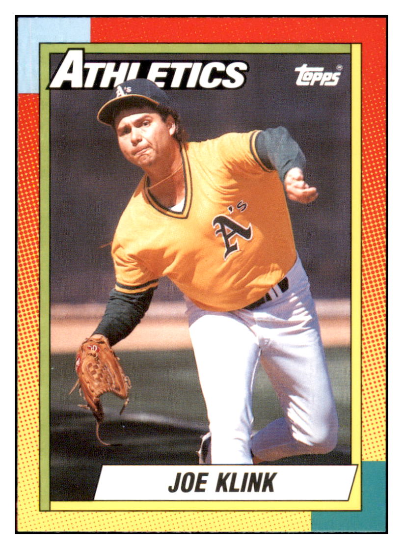 1990 Topps Traded Joe
  Klink   RC Oakland Athletics Baseball
  Card VFBMD simple Xclusive Collectibles