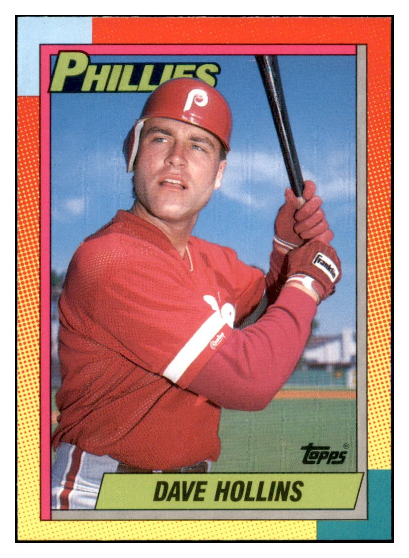 1990 Topps Traded Dave
  Hollins   RC Philadelphia Phillies
  Baseball Card VFBMD simple Xclusive Collectibles