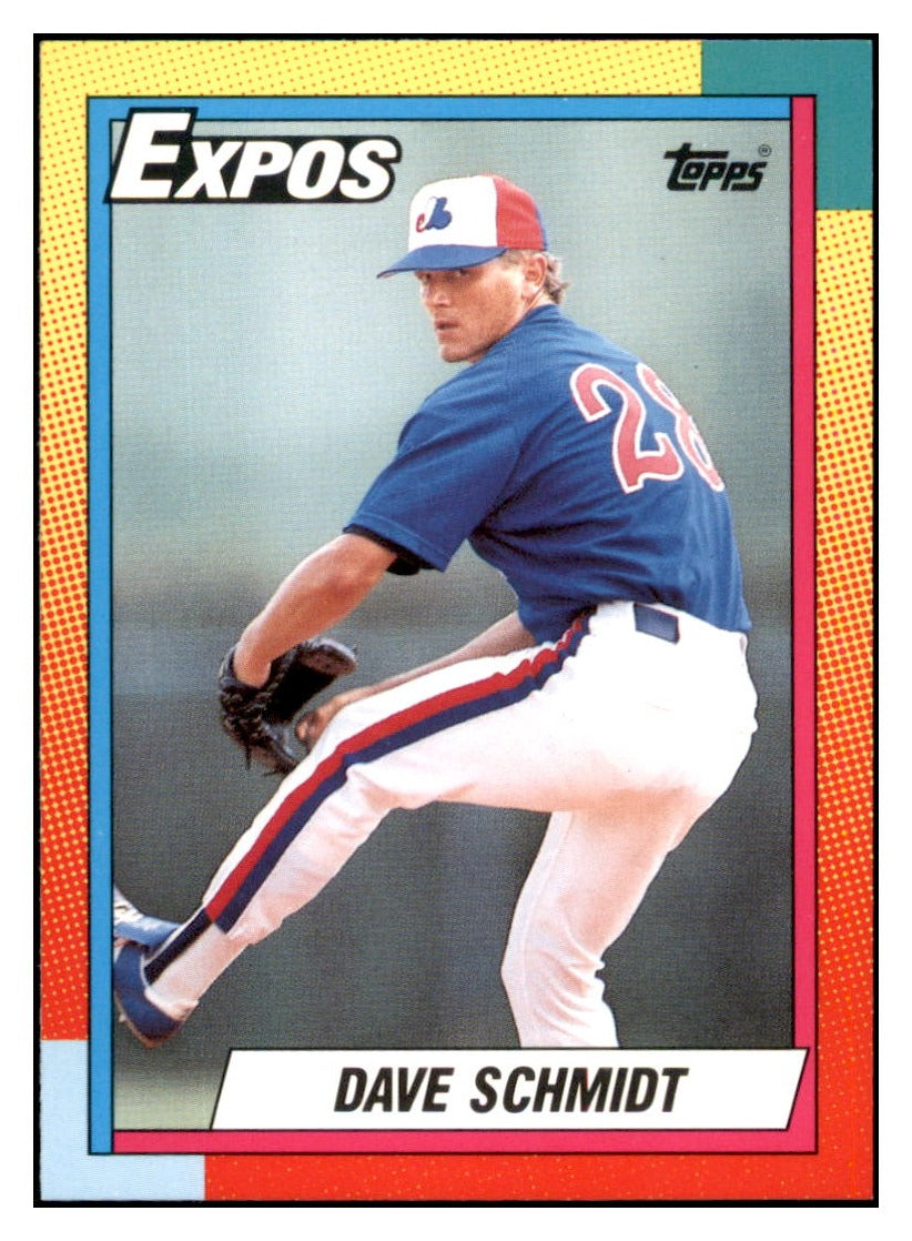 1990 Topps Traded Dave
  Schmidt   Montreal Expos Baseball Card
  VFBMD simple Xclusive Collectibles