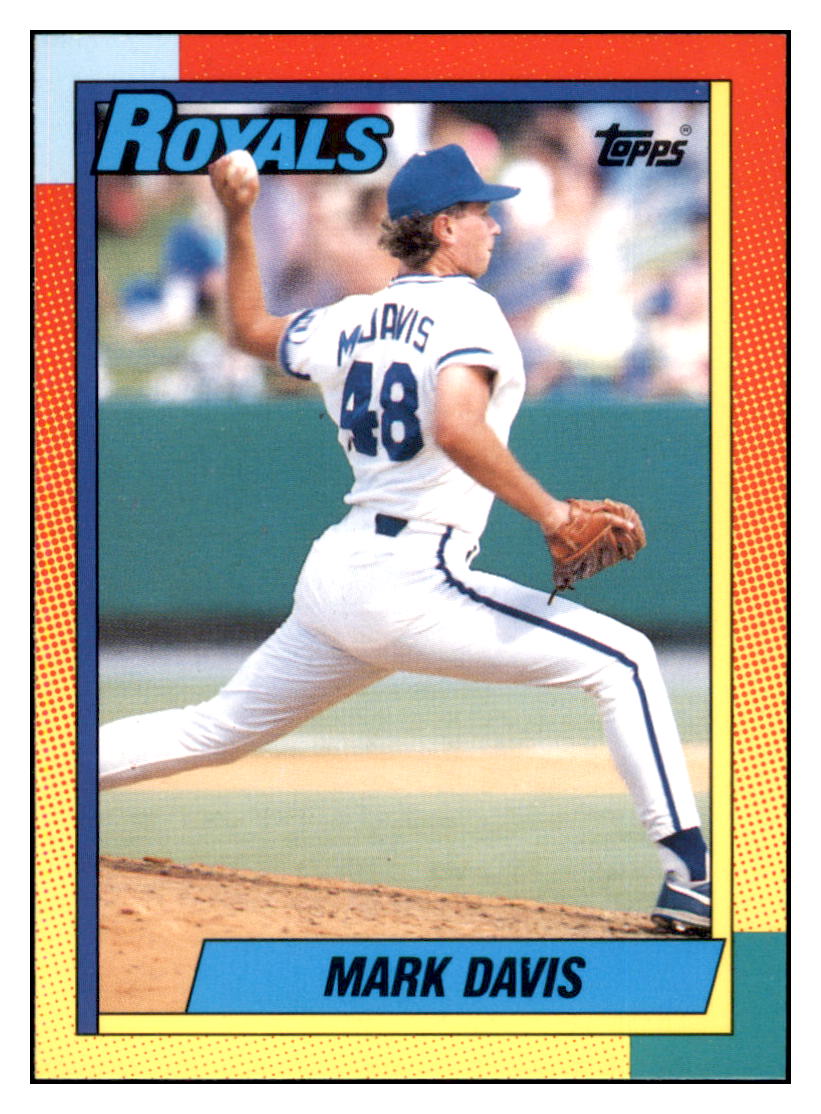1990 Topps Traded Mark
  Davis   Kansas City Royals Baseball
  Card VFBMD simple Xclusive Collectibles