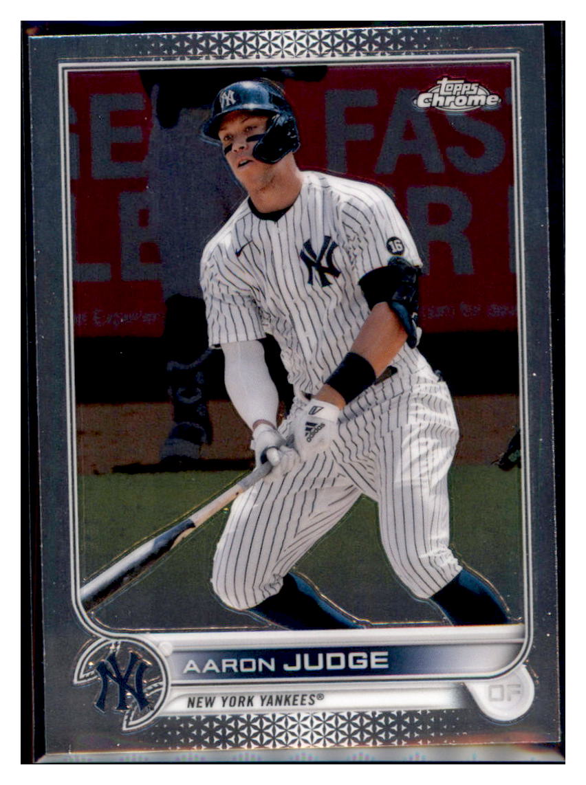 2022 Topps Chrome Aaron Judge New York Yankees Baseball Card LSLB2 simple Xclusive Collectibles