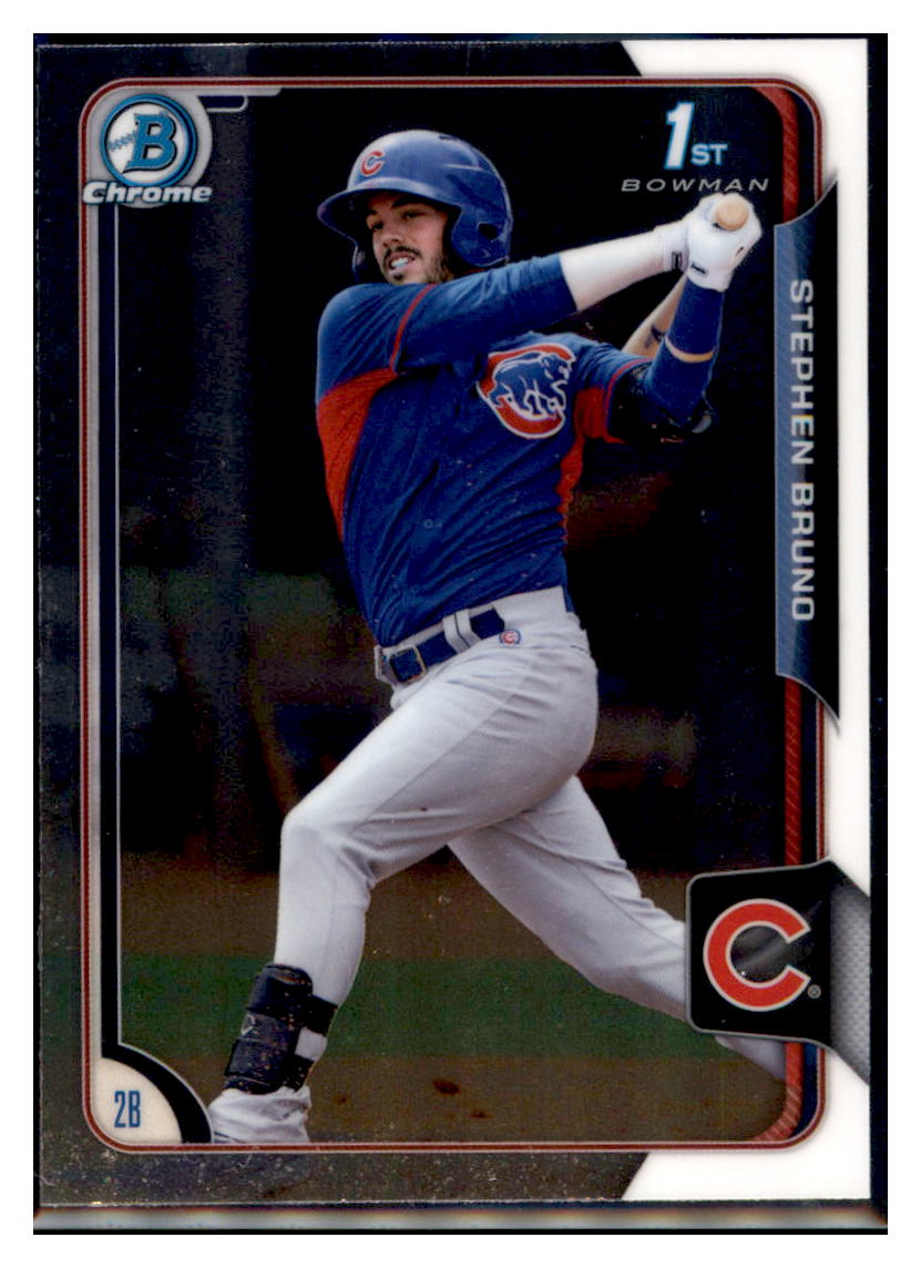2015 Bowman Chrome Stephen Bruno Chicago Cubs Prospects Baseball Card LSLB1 simple Xclusive Collectibles