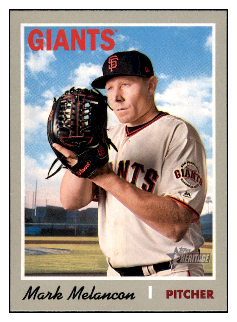 2019 Topps Heritage Mark
Melancon San Francisco Giants
Baseball Card TMH1A simple Xclusive Collectibles