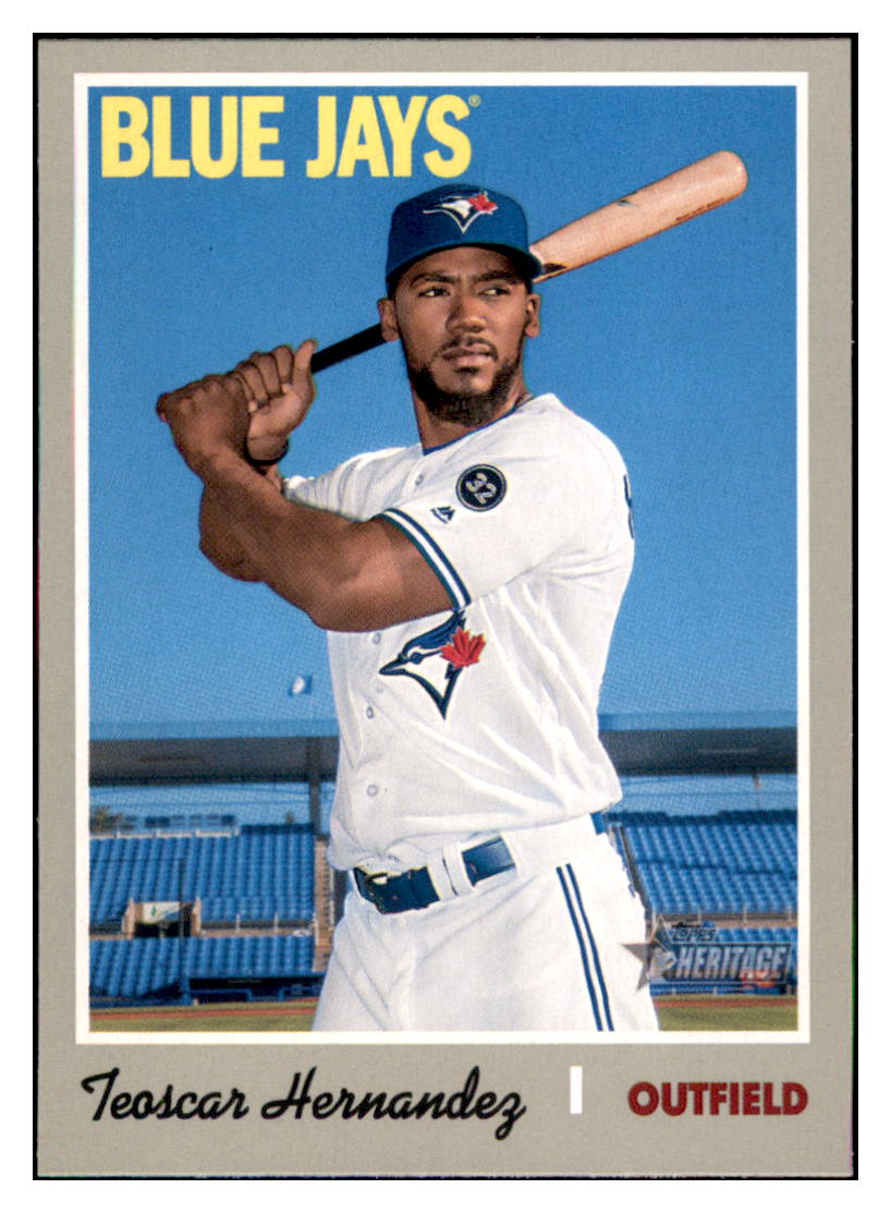 2019 Topps Heritage Teoscar
  Hernandez   Toronto Blue Jays Baseball
  Card TMH1A simple Xclusive Collectibles   
