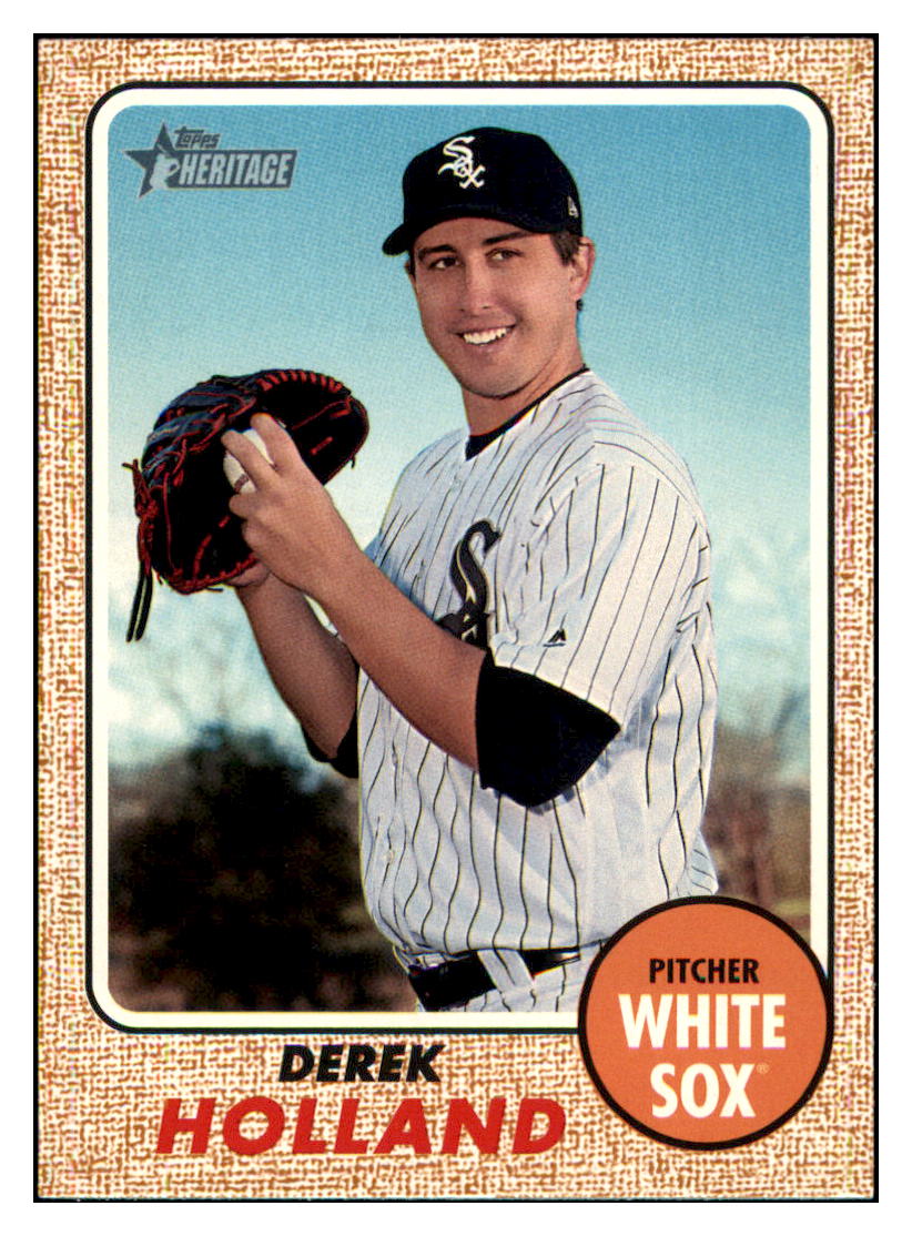 2017 Topps Heritage Derek
Holland Chicago White Sox Baseball
Card TMH1A simple Xclusive Collectibles