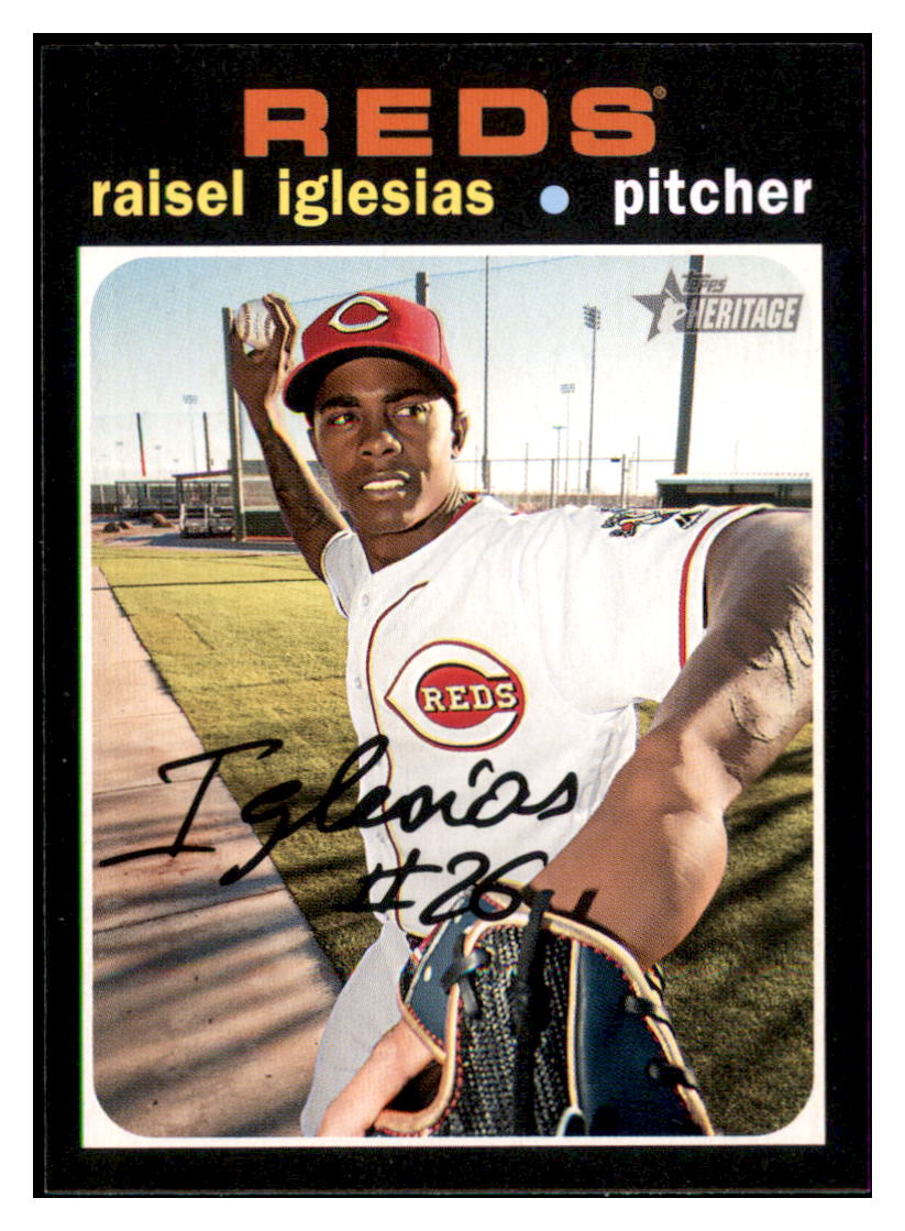 2020 Topps Heritage Raisel
Iglesias Cincinnati Reds Baseball
Card TMH1A simple Xclusive Collectibles