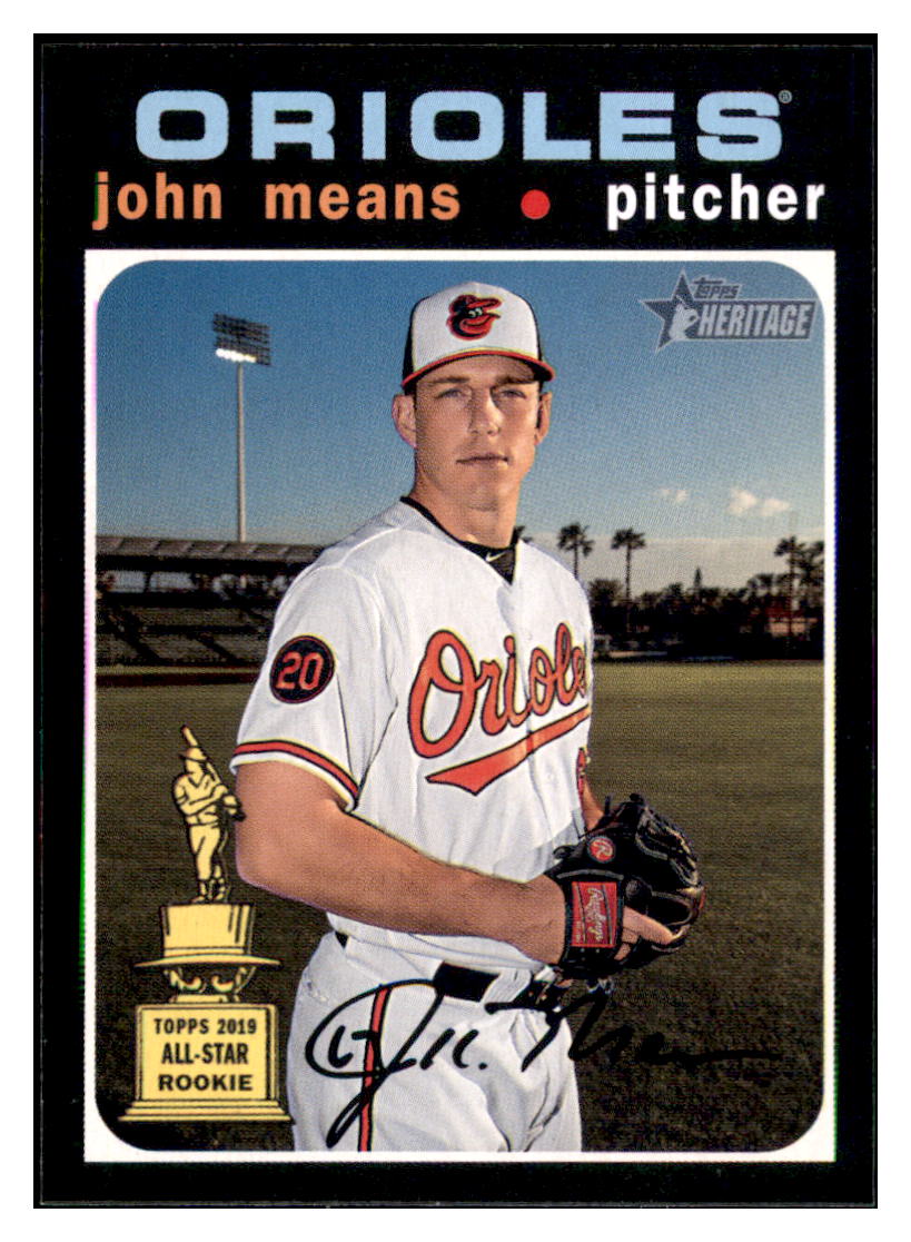 2020 Topps Heritage John
Means ASR Baltimore Orioles Baseball
Card TMH1A simple Xclusive Collectibles
