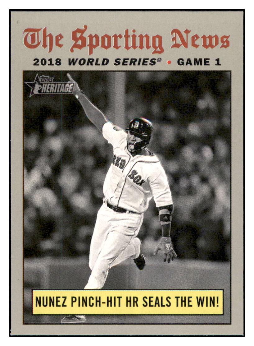 2019 Topps Heritage Nunez
  Pinch-Hit HR Seals the Win! WSH  
  Boston Red Sox Baseball Card TMH1A simple Xclusive Collectibles