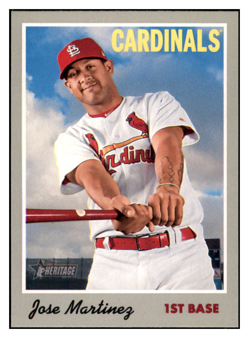 2019 Topps Heritage Jose
Martinez St. Louis Cardinals Baseball
Card TMH1A simple Xclusive Collectibles