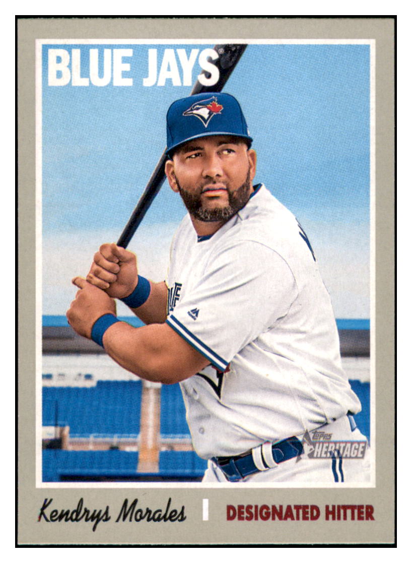 2019 Topps Heritage Kendrys
  Morales   Toronto Blue Jays Baseball
  Card TMH1A simple Xclusive Collectibles   