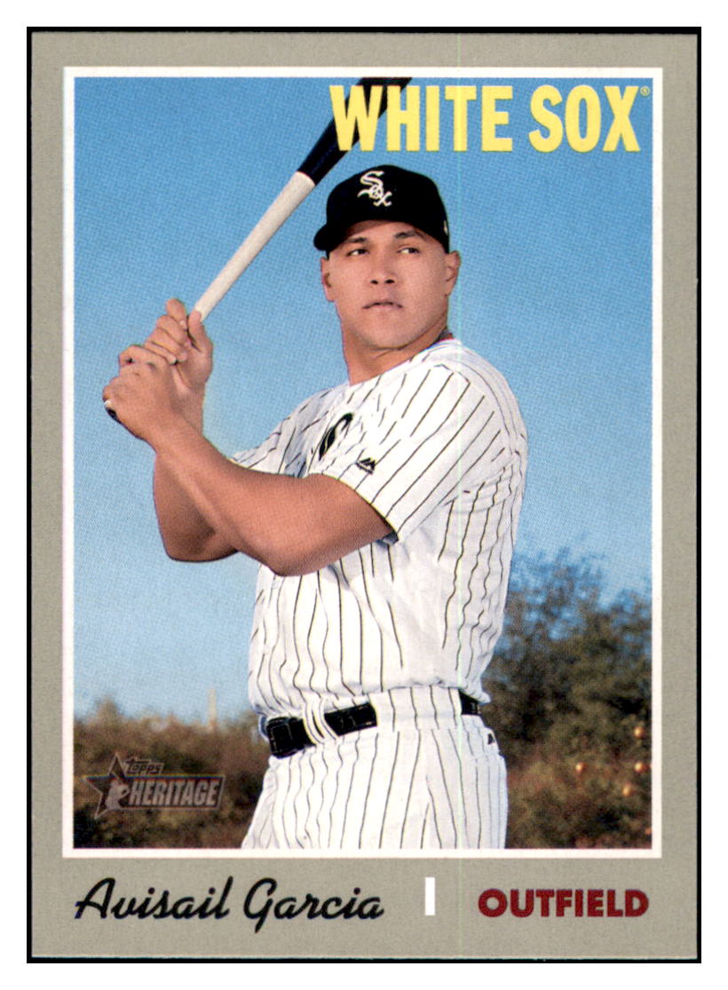 2019 Topps Heritage Avisail
Garcia Chicago White Sox Baseball
Card TMH1A simple Xclusive Collectibles