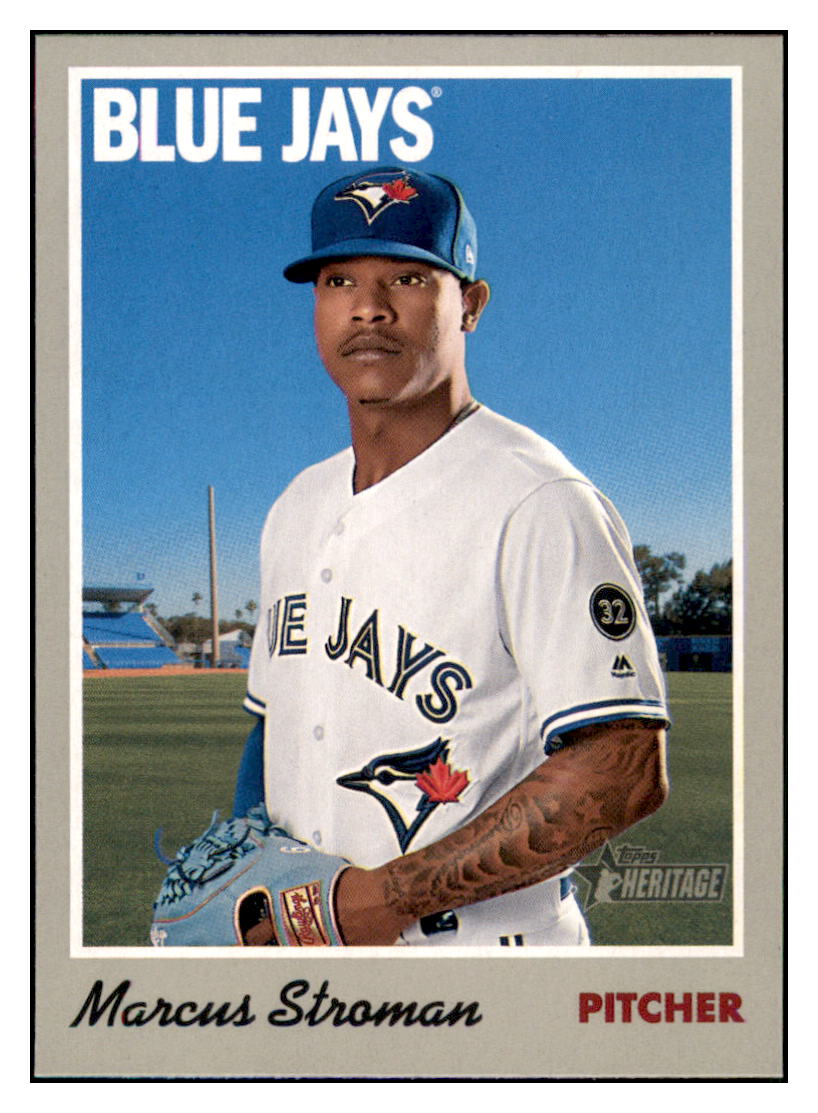 2019 Topps Heritage Marcus
  Stroman   Toronto Blue Jays Baseball
  Card TMH1A simple Xclusive Collectibles   