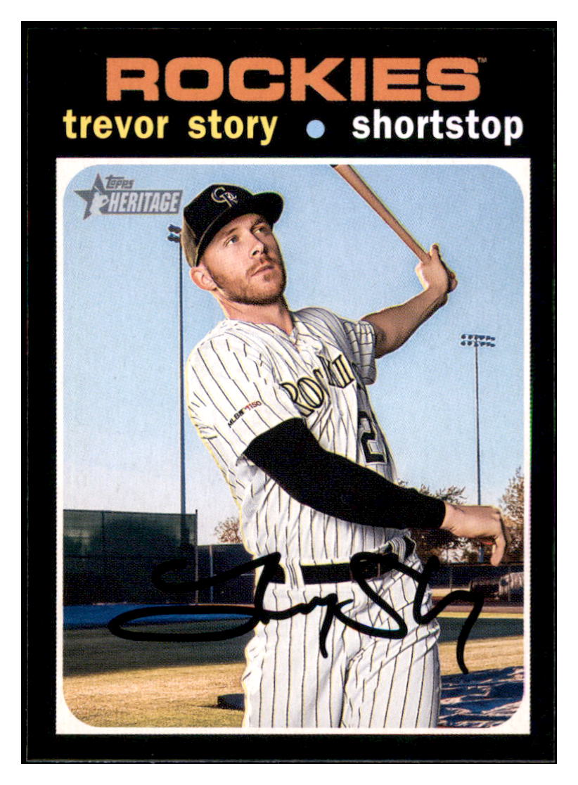 2020 Topps Heritage Trevor
Story Colorado Rockies Baseball Card
TMH1A simple Xclusive Collectibles