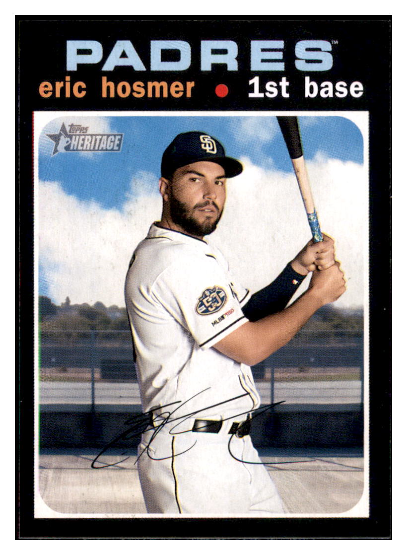 2020 Topps Heritage Eric
  Hosmer   San Diego Padres Baseball Card
  TMH1A simple Xclusive Collectibles   