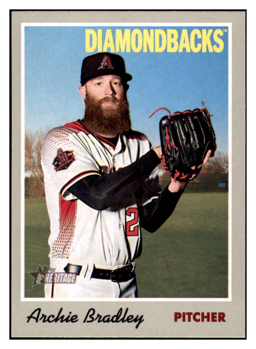 2019 Topps Heritage Archie
Bradley Arizona Diamondbacks Baseball
Card TMH1A simple Xclusive Collectibles