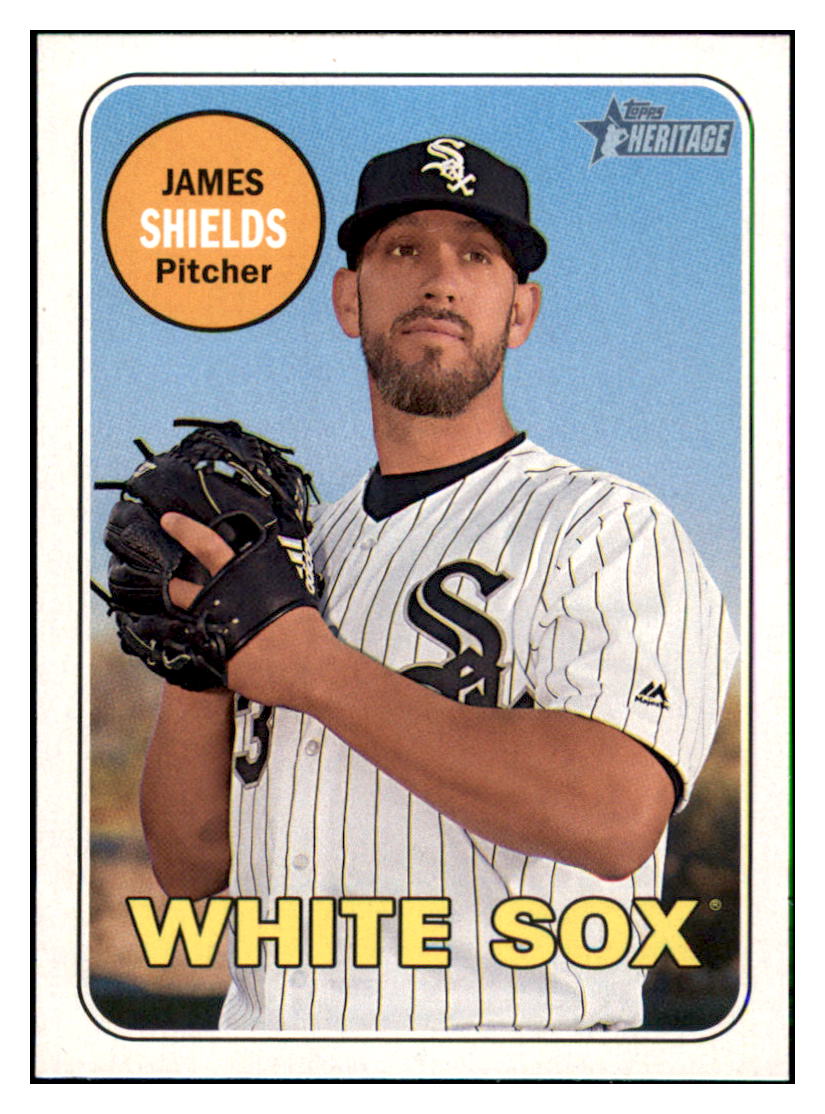 2018 Topps Heritage James
Shields Chicago White Sox Baseball
Card TMH1A simple Xclusive Collectibles