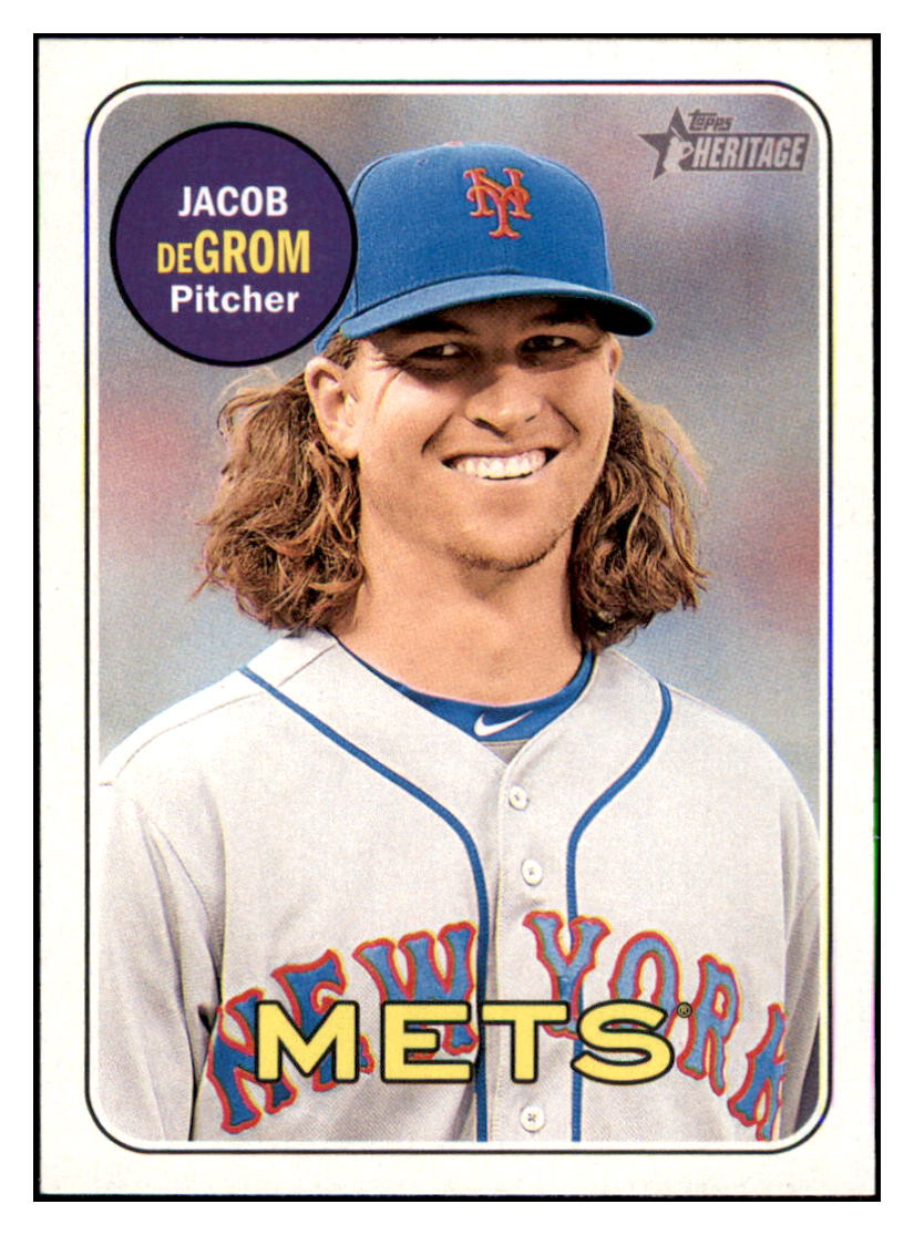 2018 Topps Heritage Jacob
deGrom New York Mets Baseball Card
TMH1A simple Xclusive Collectibles