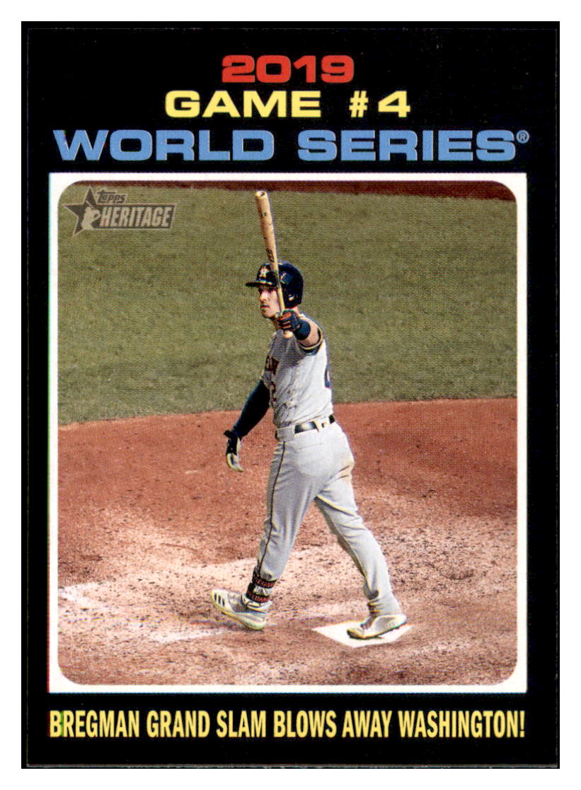 2020 Topps Heritage Bregman
Grand Slam Blows Away Washington! WS
Houston Astros Baseball Card TMH1A simple Xclusive Collectibles