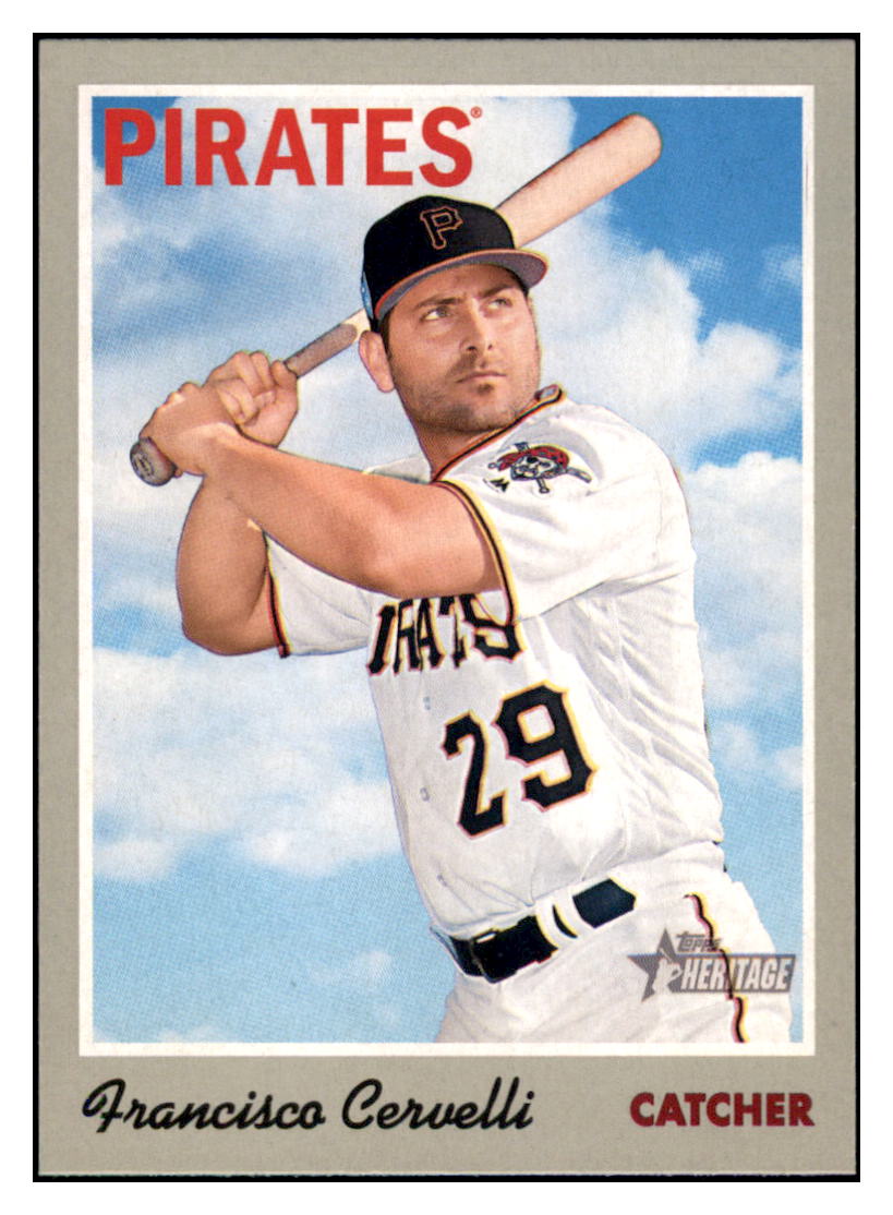2019 Topps Heritage Francisco
  Cervelli   Pittsburgh Pirates Baseball
  Card TMH1A simple Xclusive Collectibles   