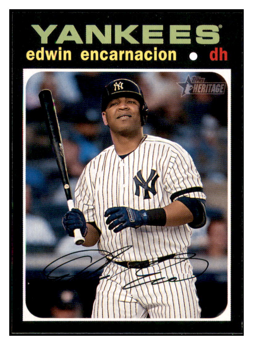 2020 Topps Heritage Edwin
Encarnacion New York Yankees Baseball
Card TMH1A simple Xclusive Collectibles