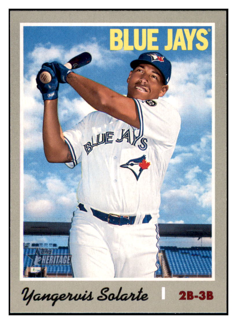 2019 Topps Heritage Yangervis
Solarte Toronto Blue Jays Baseball
Card TMH1A simple Xclusive Collectibles