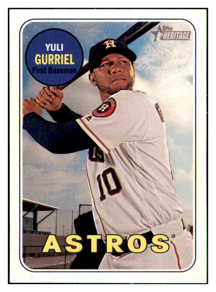 2018 Topps Heritage Yuli
Gurriel Houston Astros Baseball Card
TMH1A simple Xclusive Collectibles