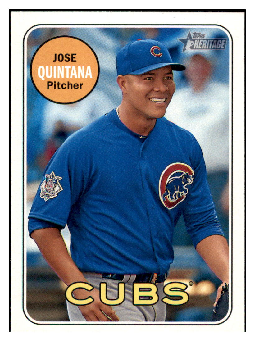 2018 Topps Heritage Jose
Quintana Chicago Cubs Baseball Card
TMH1A simple Xclusive Collectibles