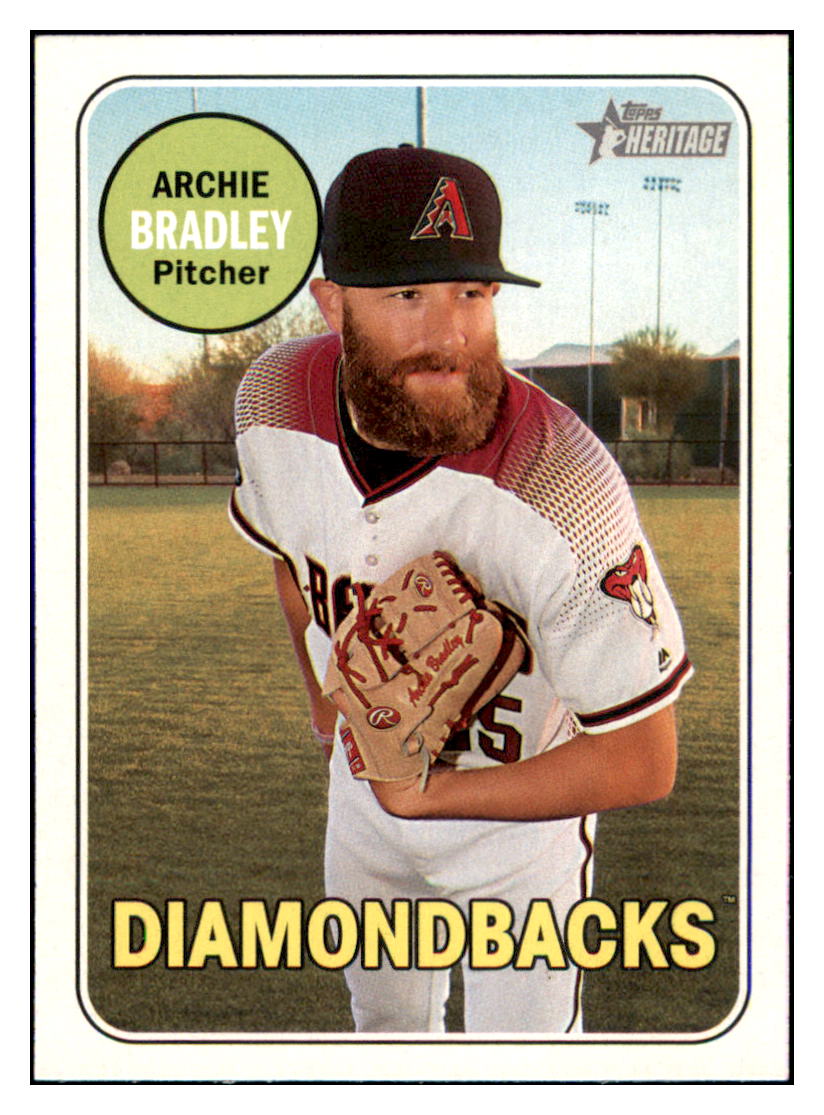 2018 Topps Heritage Archie
Bradley Arizona Diamondbacks Baseball
Card TMH1A simple Xclusive Collectibles
