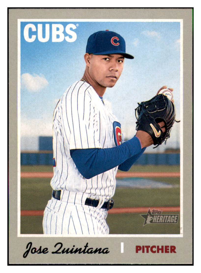 2019 Topps Heritage Jose
Quintana Chicago Cubs Baseball Card
TMH1A simple Xclusive Collectibles