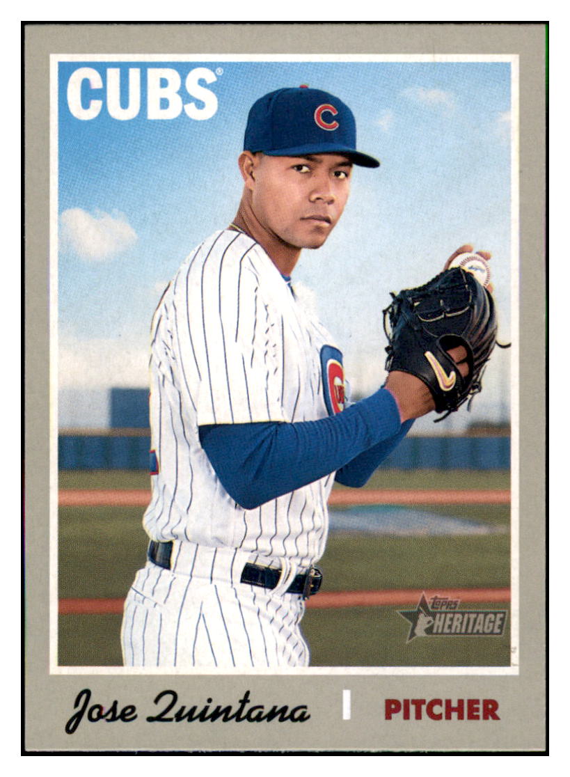 2019 Topps Heritage Jose
  Quintana   Chicago Cubs Baseball Card
  TMH1A simple Xclusive Collectibles   