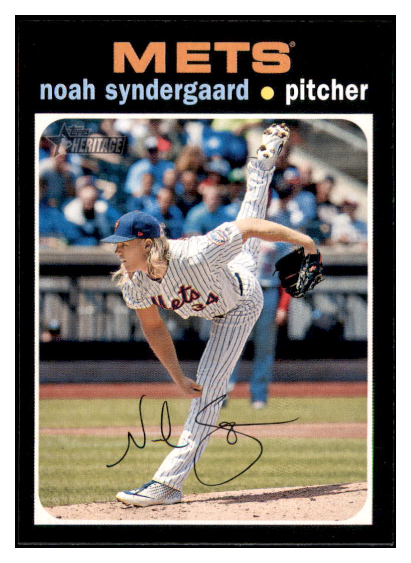 2020 Topps Heritage Noah
Syndergaard SP New York Mets Baseball
Card TMH1A simple Xclusive Collectibles