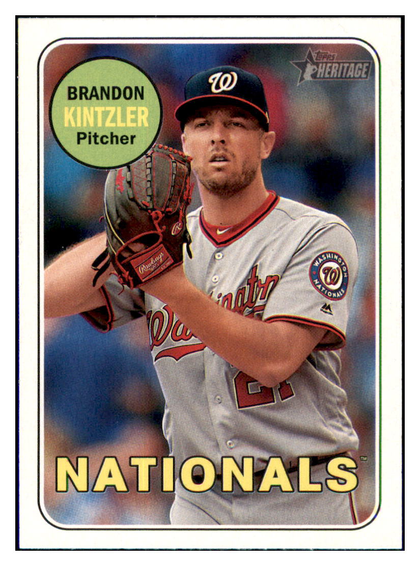 2018 Topps Heritage Brandon
Kintzler Washington Nationals
Baseball Card TMH1A simple Xclusive Collectibles