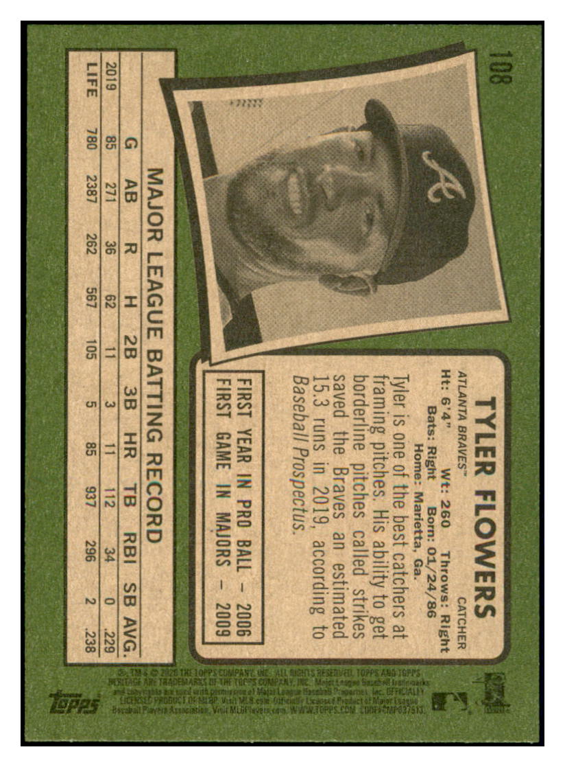 2020 Topps Heritage Tyler
  Flowers   Atlanta Braves Baseball Card
  TMH1A simple Xclusive Collectibles