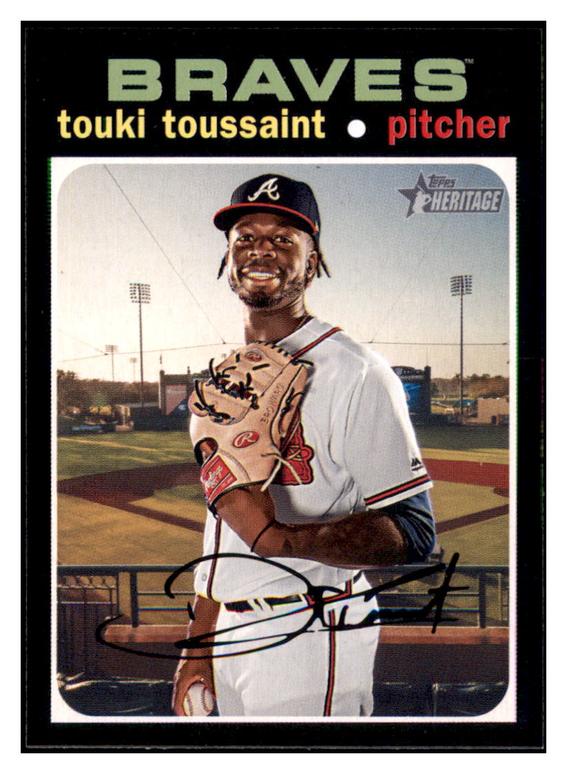2020 Topps Heritage Touki
  Toussaint   Atlanta Braves Baseball
  Card TMH1A simple Xclusive Collectibles
