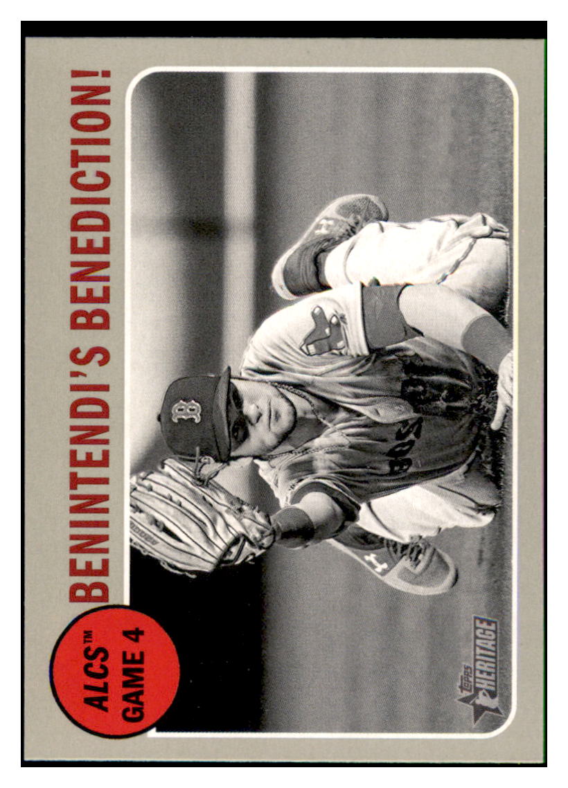 2019 Topps Heritage
Benintendi's Benediction! PH Boston
Red Sox Baseball Card TMH1A simple Xclusive Collectibles
