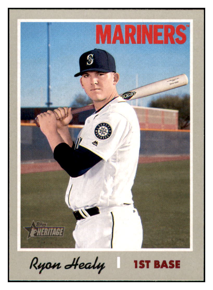 2019 Topps Heritage Ryon
  Healy   Seattle Mariners Baseball Card
  TMH1A simple Xclusive Collectibles   